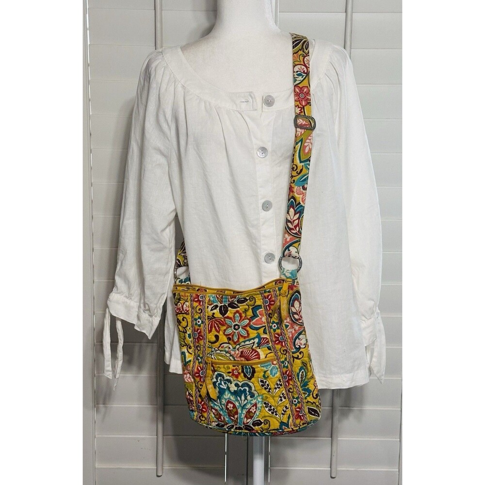 Vera Bradley Provencal Floral Quilted Crossbody Purse Hipster Boho Casual